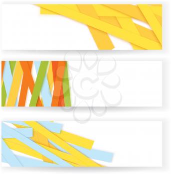 Royalty Free Clipart Image of Banners