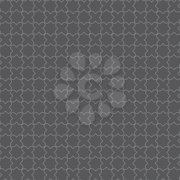 Seamless stylish geometric background. Modern abstract pattern. Flat monochrome design.Monochrome pattern with complex shaped lattice.