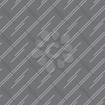 Seamless stylish geometric background. Modern abstract pattern. Flat monochrome design.Monochrome pattern with doubled strips forming diagonal rectangles.