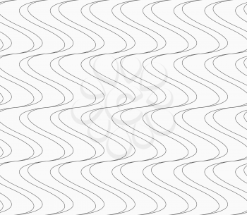 Abstract geometrical pattern. Modern monochrome background.Flat gray with slim vertical waves.