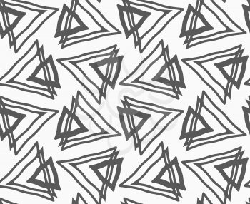 Abstract geometrical pattern. Modern monochrome background.Flat gray with triangles.