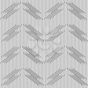Stylish 3d pattern. Background with paper like perforated effect. Geometric design.Perforated paper with branches on continues lines.