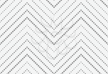 Stylish 3d pattern. Background with paper like perforated effect. Geometric design.Perforated paper with vertical zigzag textured with squares.