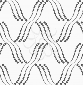 Monochrome dotted texture. Abstract seamless pattern. Ornament made of dots.Textured with dots reticulated tile.