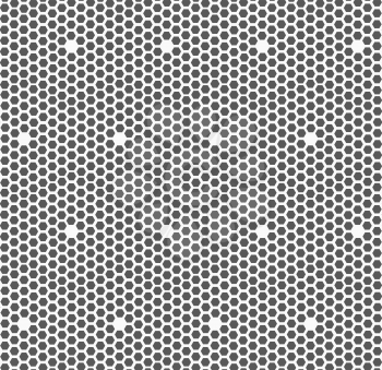 Monochrome abstract geometrical pattern. Modern gray seamless background. Flat simple design.Gray small hexagons forming mosaic.