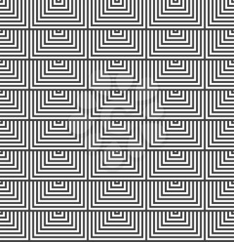 Geometric background with black and white stripes. Seamless monochrome  pattern with zebra effect.Alternating black and white half squares.
