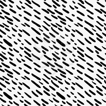 Black marker drawn simple diagonal hatches.Hand drawn with paint brush seamless background. Abstract texture. Modern irregular tilable design.
