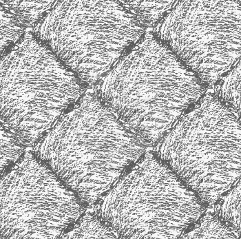 Pencil hatched dark gray squares .Hand drawn with brush seamless background.Modern hipster style design.
