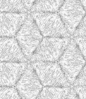 Pencil hatched light gray cubes.Hand drawn with brush seamless background.Modern hipster style design.