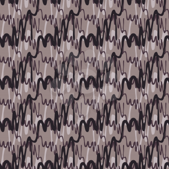 Scribbled strokes on brown.Hand drawn with ink seamless background. Seamless patter. Fabric design. Textile collection.