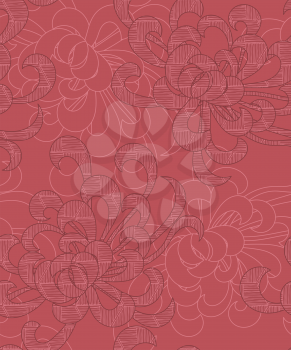 Aster flower overlapping pink.Seamless pattern. Floral fabric collection.