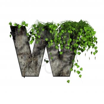 Royalty Free Clipart Image of a Letter 'W'