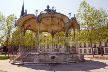 a bandstand in dijon city - france