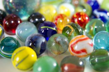 A beautiful collection of marbles