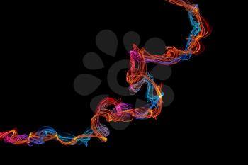 abstract colorful twisted net wave