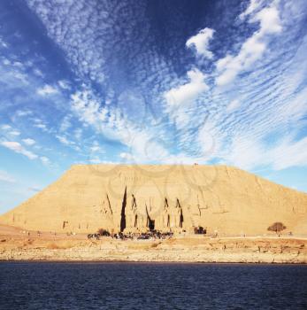 Royalty Free Photo of a Tomb in Abu-Simbel Egypt