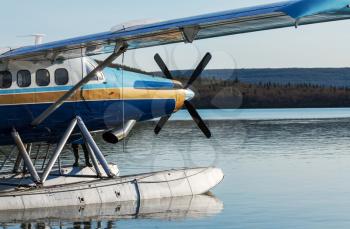 Royalty Free Photo of a Float Plane in Alaska