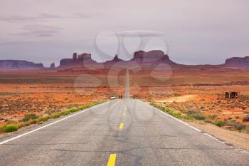 Royalty Free Photo of Road and Desert