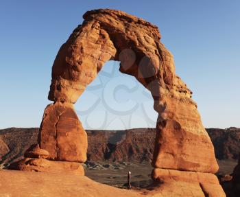 Royalty Free Photo of the Delicate Arch in Arches National Park in Utah