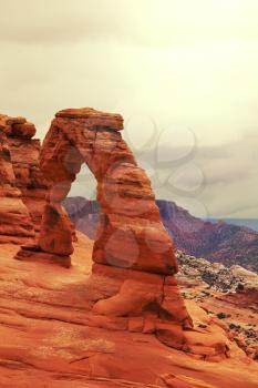 Royalty Free Photo of Arches in Arches National Park in Utah