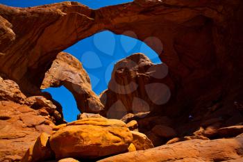 Royalty Free Photo of Arches in Arches National Park in Utah