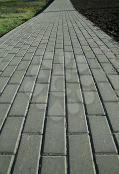 Royalty Free Photo of a Brick Path