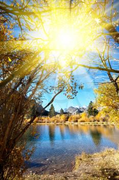 Royalty Free Photo of a Lake in Autumn