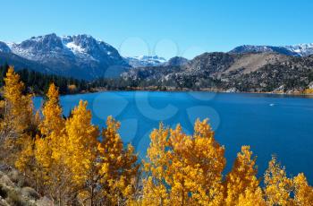 Royalty Free Photo of Mammoth Lake in Autumn