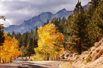 Royalty Free Photo of a Road in Sierra Nevada