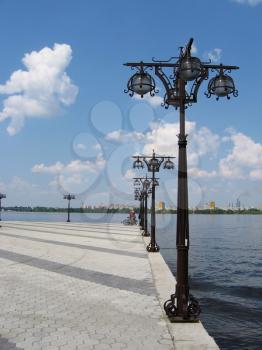Royalty Free Photo of the Dniepr River in Dniepropetrovsk Ukraine