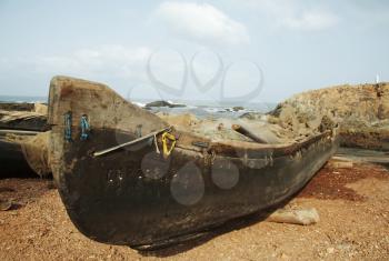 Royalty Free Photo of a Boat on Shore