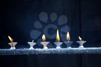 Royalty Free Photo of Prayer Candles