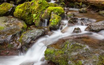 Royalty Free Clipart Image of Cascading Water
