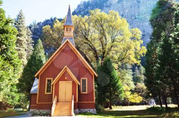 Royalty Free Photo of a Chapel in Yosemite
