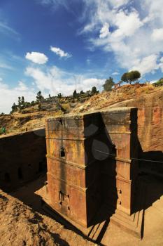Royalty Free Photo of the Church of St George in Lalibela