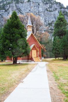 Royalty Free Photo of a Chapel in Yosemite Park
