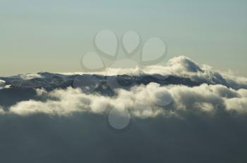 Royalty Free Photo of a Mountains and Clouds
