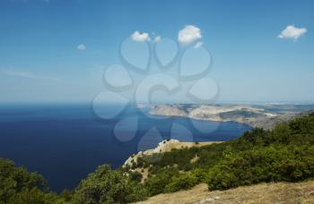 Royalty Free Photo of the Black Sea Coast in Crimea