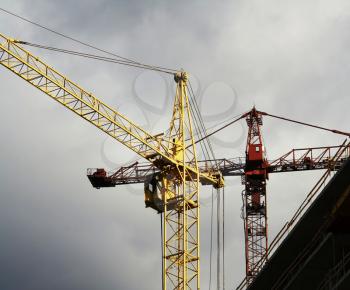 Royalty Free Photo of Two Cranes