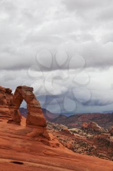 Royalty Free Photo of Delicate Arch in Arches National Park, Utah
