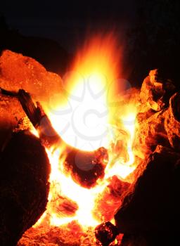Royalty Free Photo of a Campfire