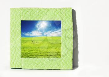 Royalty Free Photo of a Photo on a Foam Frame