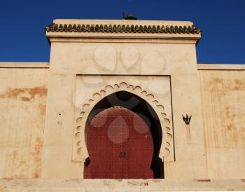 Royalty Free Photo of an Arabic Door in Marrakesh Medina, Morocco