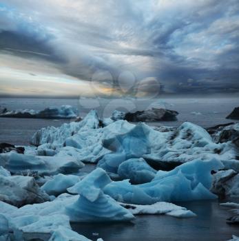 Royalty Free Photo of a Glacier in Iceland