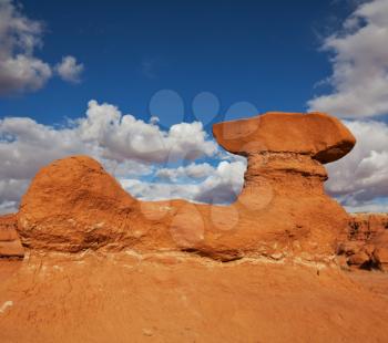 Royalty Free Photo of Rock Formations in Goblin State Park, Utah