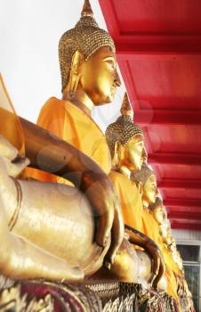 Royalty Free Photo of a Golden Buddha Statue