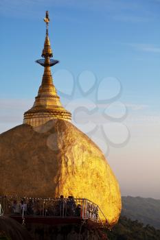 Royalty Free Photo of a Rock Stupa in Myanmar