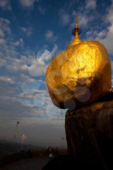 Royalty Free Photo of a Rock Stupa in Myanmar