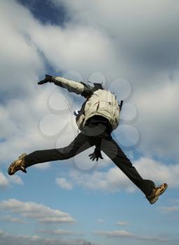 Royalty Free Photo of a Person Jumping
