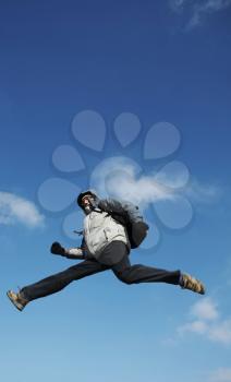 Royalty Free Photo of a Man Jumping